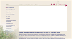 Desktop Screenshot of haas-au-vin.de